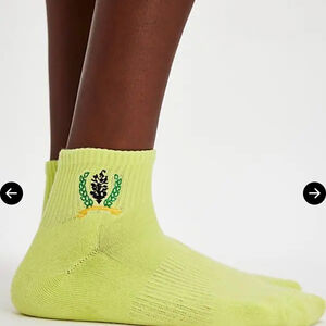 NWT Free People Movement Crest Buti Socks Color lime One Size $18 Sold out